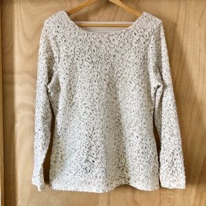 Jennifer Lopez Metallic Sweater